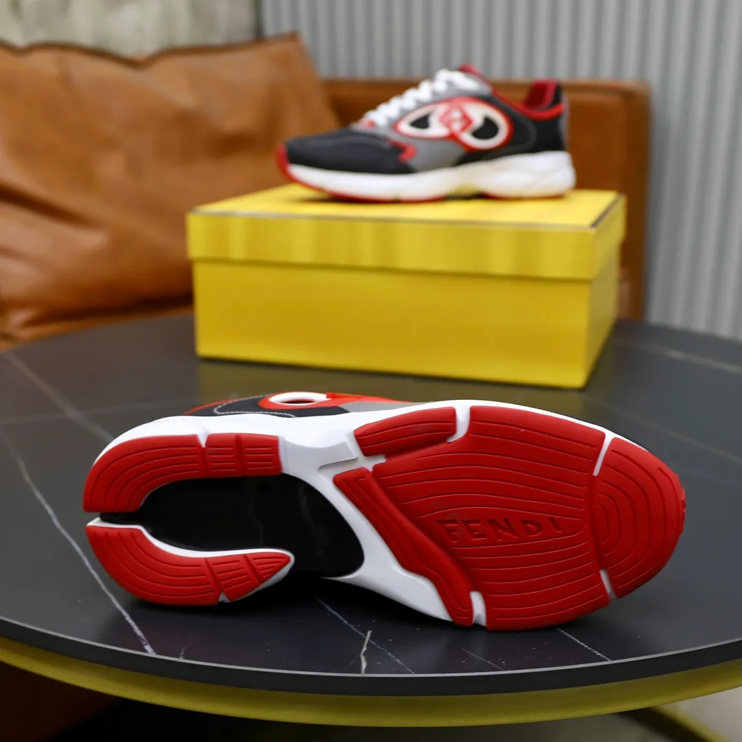 FENDI men's shoes 💰760💰 - High-end quality original items 🔍🔍🔍 casual sports shoes - Upper: 🔝 Napa calfskin, silk calfskin, brand canvas cloth, shoe body sewn with brand plastic totem - Lining: brand canvas - Outsole: ultra-light TPU foam rubber; two-color molded outsole -Ultra-high quality control and fine workmanship: outstanding (high-end, extravagance, grade) -Size: 39-44 (38, 45, can be customized)